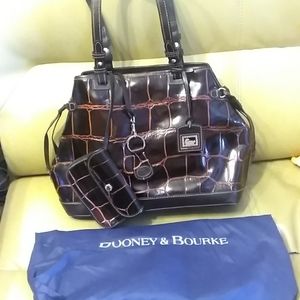 DOONEY & BOURKE BAG with WALLET and KEY FOB